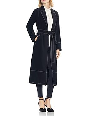 Vince Camuto Topstitched Trench Coat