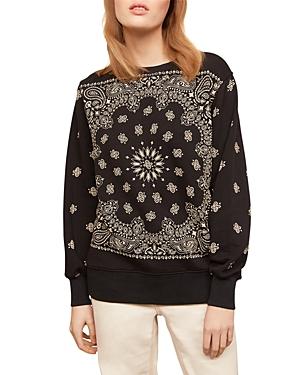 Gerard Darel Jada Bandana Print Sweatshirt