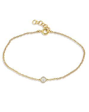 Zoe Lev 14k Yellow Gold Diamond April Birthstone Bracelet