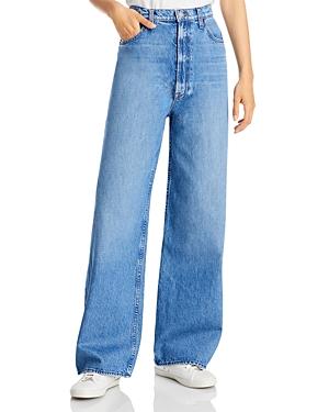 Mother The Yummy Puddle Wide Leg Jeans In Delicious