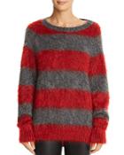 T By Alexander Wang Textured Striped Sweater