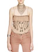 Free People Embellished Camisole Top