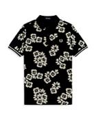 Fred Perry Cotton Floral Print Regular Fit Polo Shirt
