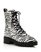 Dolce Vita Women's Gregor Zebra-print Hiker Boots