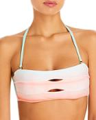 Pq Swim Cutout Ombre Bandeau Bikini Top