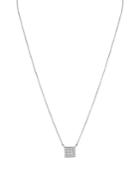 Aqua Sterling Silver Square Pendant Necklace, 16 - 100% Exclusive