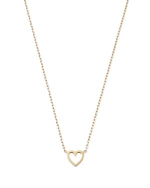 Bloomingdale's Made In Italy Open Heart Pendant Necklace In 14k Yellow Gold, 18 - 100% Exclusive