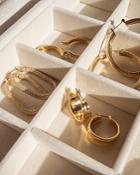 Luv Aj Dionne Hoop Earrings In Gold Tone