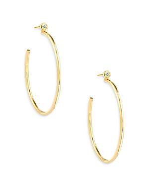Kendra Scott 14k Yellow Gold Audrey Diamond Hoop Earrings