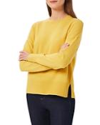 Hobbs London Lydia Button Detail Crewneck Sweater