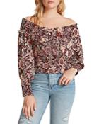 Bb Dakota Helena Printed Off The Shoulder Top
