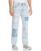 True Religion Geno Patchwork Straight Fit Jeans In Indigo