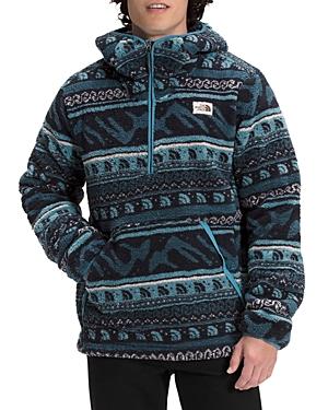 The North Face Campshire Mountain Fair Isle Print Relaxed Fit Quarter Zip Hoodie