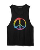 John Varvatos Star Usa Rainbow Peace Graphic Tank