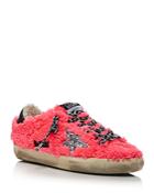 Golden Goose Women's Super-star Sponge Up Shaggy Shearling Lined Low Top Sneakers