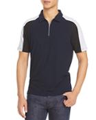 Karl Lagerfeld Paris Color Block Quarter Zip Tee