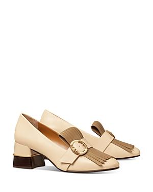 Tory Burch Women's Multi Logo Kiltie Loafer Pumps