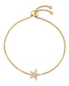 Bloomingdale's Diamond Star Bolo Bracelet In 14k Yellow Gold, 0.15 Ct. T.w. - 100% Exclusive