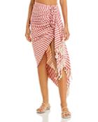 Just Bee Queen Tulum Striped Fringed Skirt