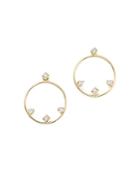 Zoe Chicco 14k Yellow Gold Diamond Stud Earrings With Removable Diamond Circles