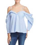 Bardot Paloma Off-the-shoulder Stripe Top - 100% Exclusive