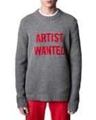 Zadig & Voltaire Kennedy Artist Wanted Cashmere Sweater