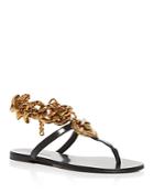 Dolce & Gabbana Women's Devotion Chain Thong Sandals