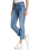 7 For All Mankind Edie Frayed-seam Skinny Jeans In Canyon Ranch