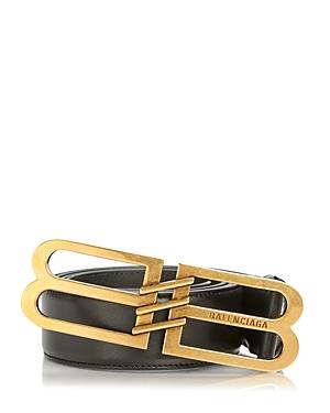 Balenciaga Men's Bb Signature 30 Leather Belt