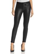 Paige Coated Hoxton Ankle Skinny Jeans In Black Fog Luxe