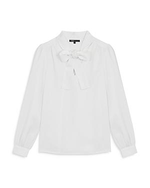 Maje Loise Lavalier Tie Top