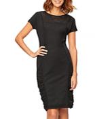 Xcvi Jensi Mesh Inset Sheath Dress