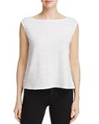 Eileen Fisher Boat Neck Boxy Top