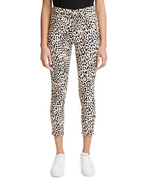 Jen7 Ankle Skinny Jeans In Painted Leopard