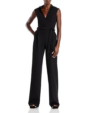 Black Halo Brittan Sleeveless Tie Waist Jumpsuit