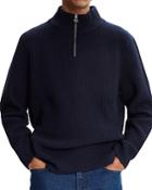 A.p.c. Alex Merino Wool Half Zip Sweater