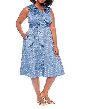 Nic+zoe Plus Beach Chair Shirt Dress