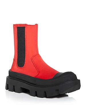 Jeffrey Campbell Women's Tough Guy Lug Sole Stretch Booties