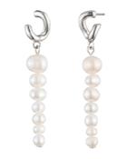 Carolee Cultured Freshwater Pearl Linear Drop Earrings In Sterling Silver