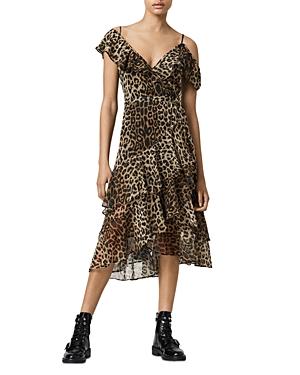 Allsaints Kari Leppo Ruffled Wrap Dress