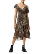 Allsaints Kari Leppo Ruffled Wrap Dress