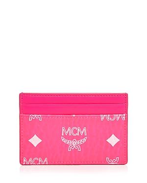 Mcm Visetos Mini Neon Card Case