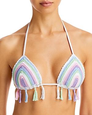 Capittana Trinidad Fringe Crochet Bikini Top