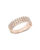 Bloomingdale's Diamond Three Tier Band In 14k Rose Gold, 0.75 Ct. T.w. - 100% Exclusive