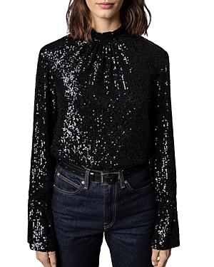 Zadig & Voltaire Sequin Top