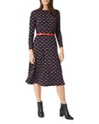 Hobbs London Sian Printed Jersey Dress