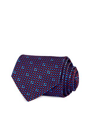 Salvatore Ferragamo Woven Gancini Print Silk Classic Tie