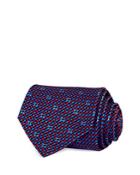 Salvatore Ferragamo Woven Gancini Print Silk Classic Tie