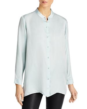 Eileen Fisher Mandarin Collar Tunic Shirt