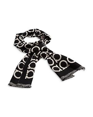 Salvatore Ferragamo Gancini Logo Scarf